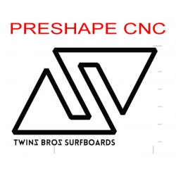 Servizio Preshape usando un modello Twinsbros surfboards