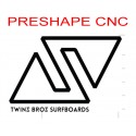 Servizio Preshape (SURFBOARDS) usando un modello Twinsbros surfboards