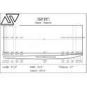 EPS SUP Blanks 8'5'' x 33'' x 4 3/4'' -Low scoop/rocker - Stringerless