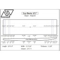 EPS SUP Blanks 10'1'' x 33 1/2'' x 5 1/8'' Stringerless