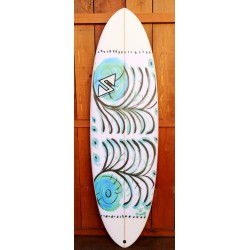 TwinsBros Surfboards - Freaky Adams 6'2''x 21 3/4 x 2 9/16 - 41.1 Litri- Grafica M'eyeself -