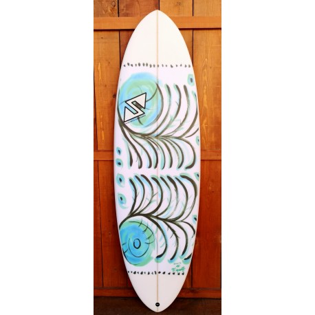 TwinsBros Surfboards - Freaky Adams 6'2''x 21 3/4 x 2 9/16 - 41.1 Litri- Grafica M'eyeself -