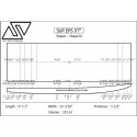 EPS SUP Blanks 9'7'' x 35 7/16'' x 5 1/2'' Stringerless