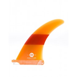 KOALITION 7'0" PINNA LONGBOARD SINGLE FIN ORANGE ORANGE