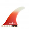 Pinna long FCS2 FLOW PG - 9'' fiberglass clear red