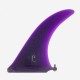 JUST - 9.75" LONGBOARD SINGLE FIN - PURPLE TINT FIBERGLASS