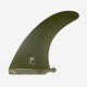 JUST - 9.0" LONGBOARD SINGLE FIN - Military green TINT FIBERGLASS