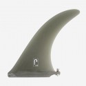 JUST - 9.75" LONGBOARD SINGLE FIN - Smoke TINT FIBERGLASS