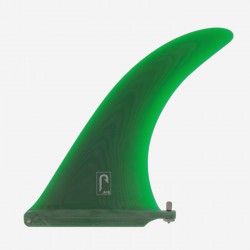 JUST - 9.75" LONGBOARD SINGLE FIN - Green TINT FIBERGLASS