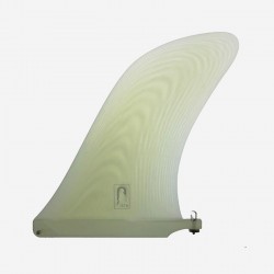 JUST - 9.25" LONGBOARD SINGLE FIN Pivot- CLEAR Fiberglass 