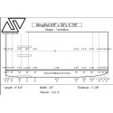 EPS WING FOIL Blanks - 6'8'' x 30'' x 5 7/8''- Stringerless