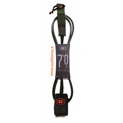 Hurricane leash- BIG WAVE 7Ft x 7mm - Military green/orange