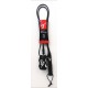 Famous Leash CURRAN 5' COMP BLK / WHT