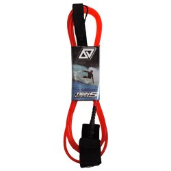 TwinsBros Leash - 10' x 8 mm - rosso