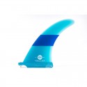 KOALITION 7'5" PINNA LONGBOARD SINGLE FIN - BLU