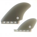 Koalition Fins Keel Quad Modern Futures- fiberglass SMOKE