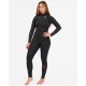 Billabong 4x3 -Tg 6 - Synergy Chest Zip- WILD Black 