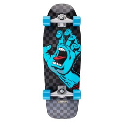 Santa Cruz - Screaming Hand Check Carver Surfskate 9.8" X 30.2"