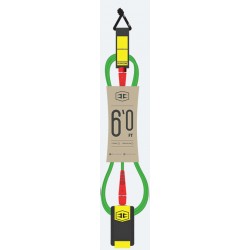 Hurricane leash - 6Ft x 6mm Comp - FLURO GREEN, RED, YELLOW