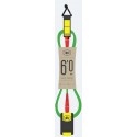 Hurricane leash - 6Ft x 7mm - FLURO GREEN, RED, YELLOW