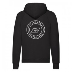 Felpa felpata TwinsBros Surfboards -Black
