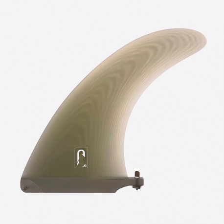 JUST - 9.0" LONGBOARD SINGLE FIN - Smoke TINT FIBERGLASS