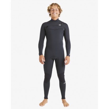 BILLABONG - 4x3 -TG MS - 4/3mm- Absolute Natural - front zip- Black