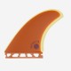 Captain fin - Twin fins - CF Fiberglass Sunset Orange - Futures
