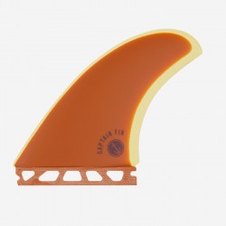 Captain fin - Twin fins - CF Fiberglass Sunset Orange - Futures