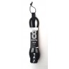 FCS 8' REGULAR CLASSIC LEASH- Black White
