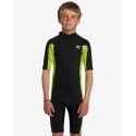 BILLABONG- 2x2 mm -Foil back zip - 14 anni - FLURO LIME