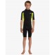 BILLABONG- 2x2 mm -Foil back zip - 14 anni - FLURO LIME
