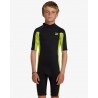 BILLABONG- 2x2 mm -Foil back zip - 16 anni - FLURO LIME