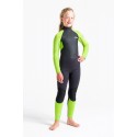 C-Skins KIDS ELEMENT 3:2 STEAMER WETSUIT- Tg JS (6/7 anni)-Yellow