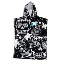 Creatures of Leasure- HOODIE PONCHO- Boys-White/Black