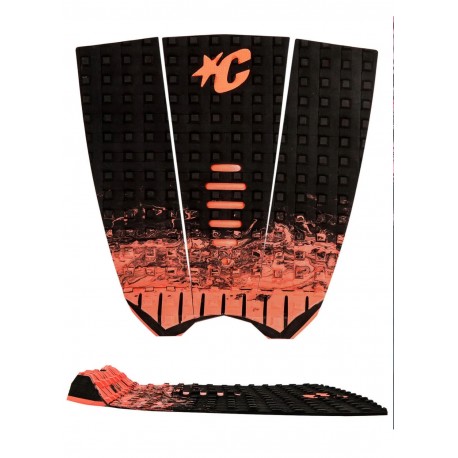 CREATURES Grip - Mick Fanning : black fade fluro red